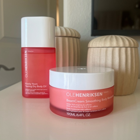 Ole Henriksen Firmly Yours Toning Oil + BeamCream Smoothing Moisturizer Set - Picture 1 of 6